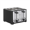 bella 4 Slice Toaster with Auto Shut Off, Extra Wide Slots & Removable Crumb Tray and Cancel, Defrost & Reheat Function, Toast Bread & Bagel, Black - My Kitchen Products