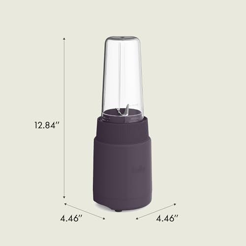 bella 6 Pcs Portable Rocket Blender, Juicer & Smoothie Maker, Press & Twist Design, EverGood™ & BPA Free Dishwasher Safe Parts, 4 Tip Stainless Steel Blade, Cord Wrap, 240 Watt Motor, Plum - My Kitchen Products