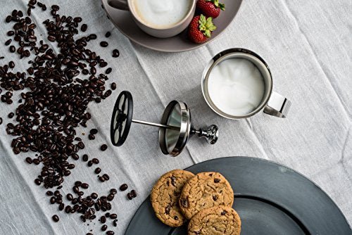 Bellemain Milk Frother Handheld, Thick, Creamy Milk Foam Maker, Warm & Cold Milk Foamer | Stainless Steel Hand Held Frother for Coffee, Latte, Cappuccino, Frappe, Matcha, Hot Chocolate, 14 oz. - My Kitchen Products