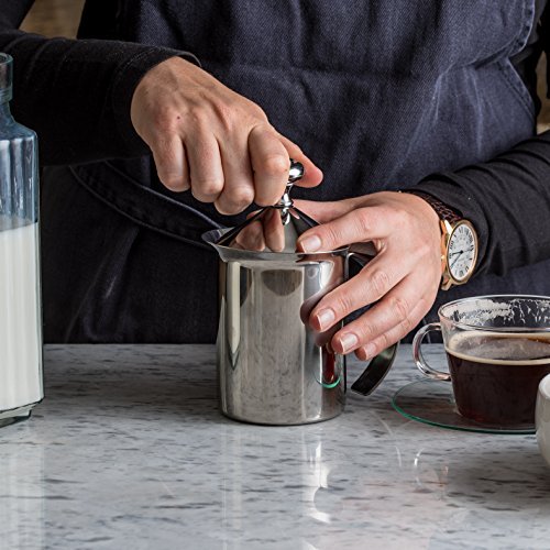 Bellemain Milk Frother Handheld, Thick, Creamy Milk Foam Maker, Warm & Cold Milk Foamer | Stainless Steel Hand Held Frother for Coffee, Latte, Cappuccino, Frappe, Matcha, Hot Chocolate, 14 oz. - My Kitchen Products