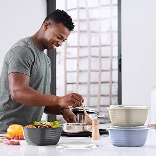 Bentgo Prep - 1-Compartment Bowls with Custom Fit Lids - Reusable, Microwaveable, Durable, PFAS & BPA-Free, Freezer and Dishwasher Safe Meal Prep Food Storage - 10 Bowls & 10 Lids (Graphite) - My Kitchen Products