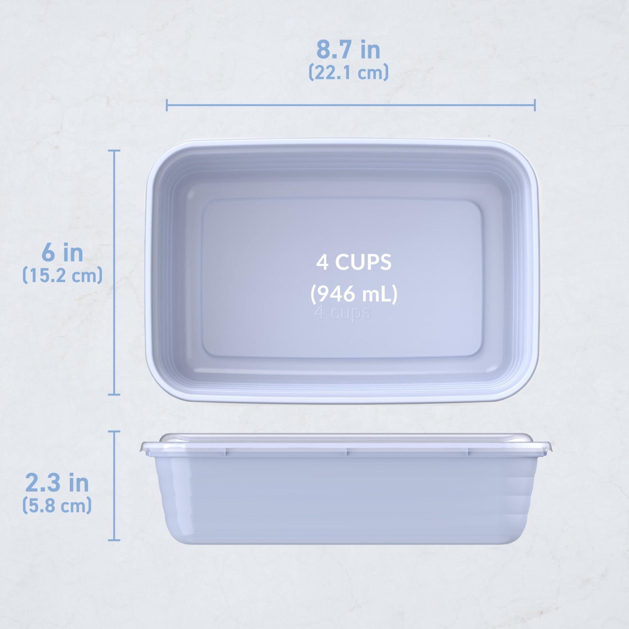 Bentgo Prep - 20-Piece 1-Compartment Reusable Meal Prep Containers with Lids, PFAS & BPA Free Materials, Durable, Microwave, Freezer, & Dishwasher Safe To Go Food Storage (Periwinkle) - My Kitchen Products