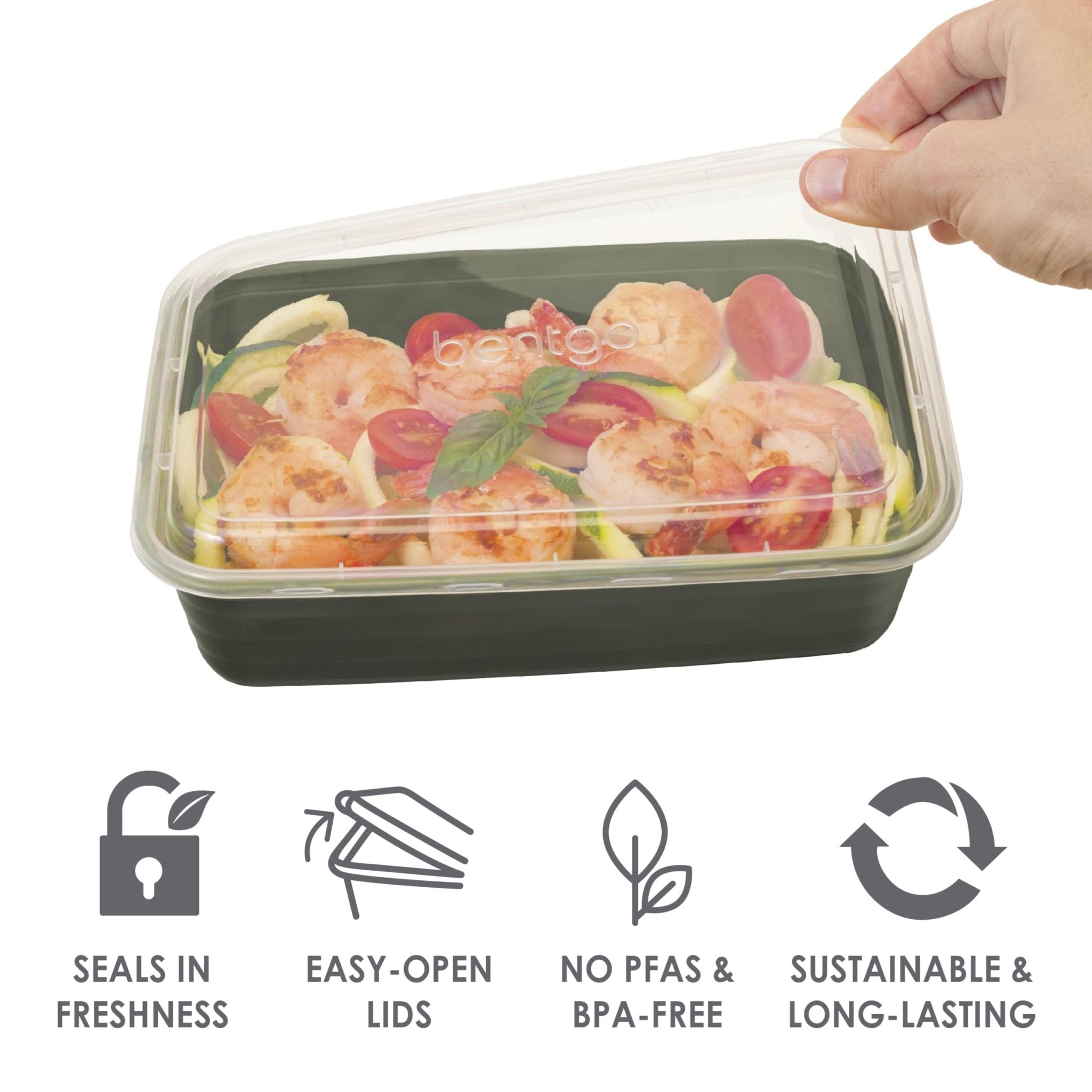 Bentgo Prep 60-Piece Meal Prep Kit - Reusable PFAS & BPA-Free Food Containers, 1-Compartment, 2-Compartment, & 3-Compartments - Microwave, Freezer, & Dishwasher Safe (Rich Shades) - My Kitchen Products