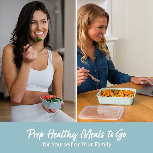 Bentgo Prep 60-Piece Variety Meal Prep Kit - Reusable PFAS & BPA-Free Food Containers 1-Compartment Trays, Prep Bowls, & Snack Boxes - Microwave, Freezer, & Dishwasher Safe (Floral Pastels) - My Kitchen Products
