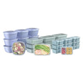Bentgo Prep 60-Piece Variety Meal Prep Kit - Reusable PFAS & BPA-Free Food Containers 1-Compartment Trays, Prep Bowls, & Snack Boxes - Microwave, Freezer, & Dishwasher Safe (Floral Pastels) - My Kitchen Products