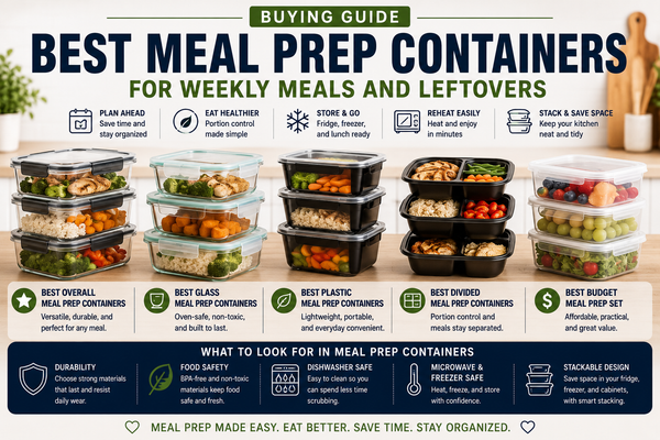 Best Meal Prep Containers for Weekly Meals and Leftovers