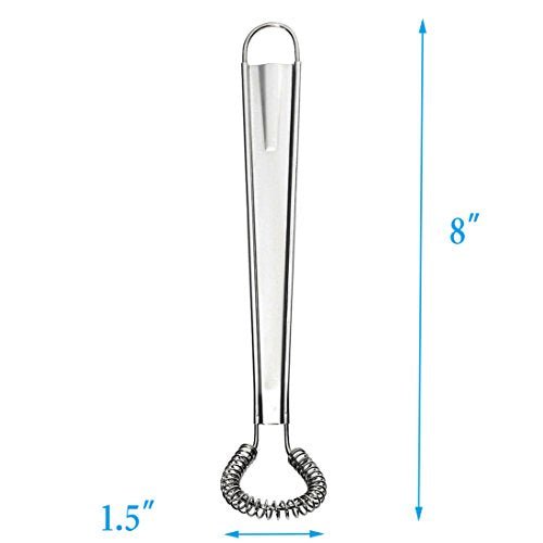 Best Utensils Stainless Steel Mini Egg Whisk Beater Handheld Milk Frother Foamer Foaming Creamy Coffee Mixer Spring Sauce Blender Kitchen Accessories - My Kitchen Products