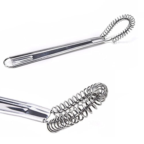 Best Utensils Stainless Steel Mini Egg Whisk Beater Handheld Milk Frother Foamer Foaming Creamy Coffee Mixer Spring Sauce Blender Kitchen Accessories - My Kitchen Products