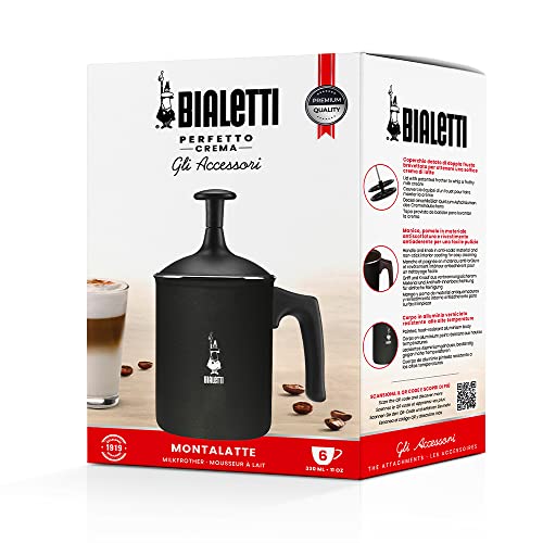 Bialetti 00AGR395 Tutto Crema Milk Frother, Black - My Kitchen Products