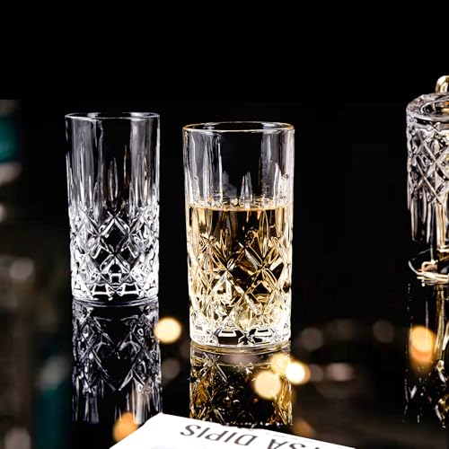 binsakao Highball Glasses Collins Tall Beverage Set of 6, 14 Ounce Cups Glassware for Drinks, Water, Beer, Soda - My Kitchen Products