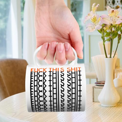 Birthday Gifts for Women，Funny Gag Gifts for Men, Hidden Message Ceramic Coffee Mug, White Elephant Gifts, Unique Office Prank Gag Gifts for Coworkers Coffee Lover - My Kitchen Products