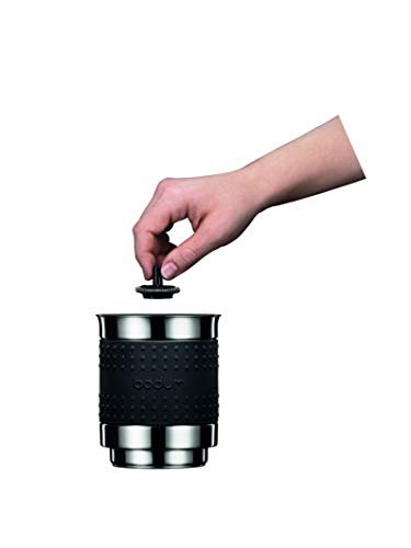 Bistro 13.5oz Bistro Barista Electric Milk Frother, Automatic Temperature Control, Boil-Dry Protection, Black - My Kitchen Products