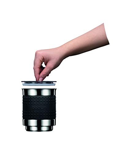 Bistro 13.5oz Bistro Barista Electric Milk Frother, Automatic Temperature Control, Boil-Dry Protection, Black - My Kitchen Products