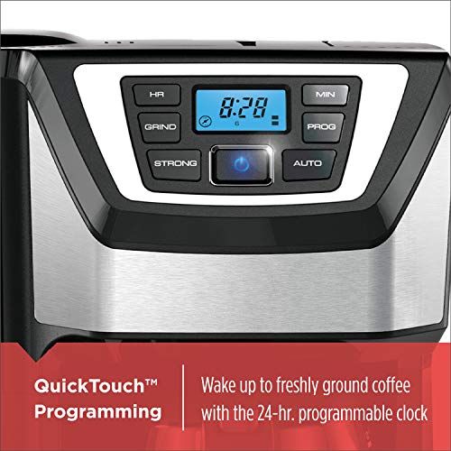 Black and Decker BLACK+DECKER 12-Cup Mill and Brew Coffeemaker, Black, CM5000B - My Kitchen Products