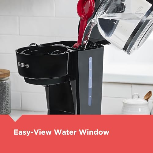 BLACK+DECKER 12-Cup Coffee Maker with Easy On/Off Switch, Easy Pour, Non-Drip Carafe with Removable Filter Basket, Vortex Technology, Black - My Kitchen Products