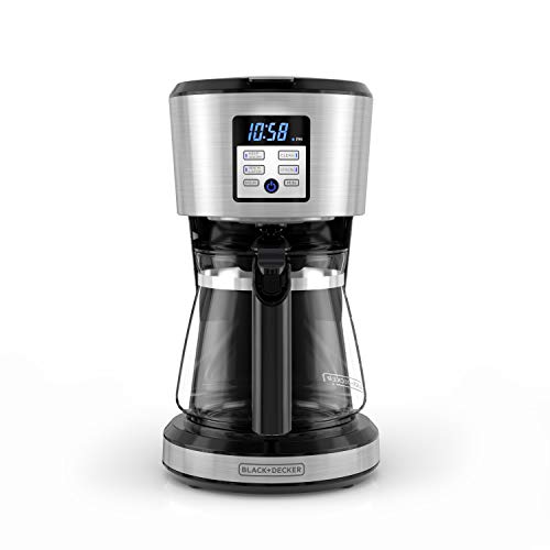 BLACK+DECKER 12-Cup Programmable Coffee Maker, Stainless - My Kitchen Products