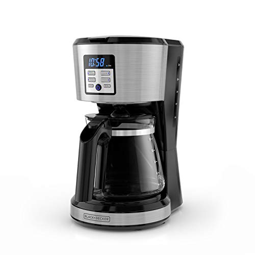 BLACK+DECKER 12-Cup Programmable Coffee Maker, Stainless - My Kitchen Products