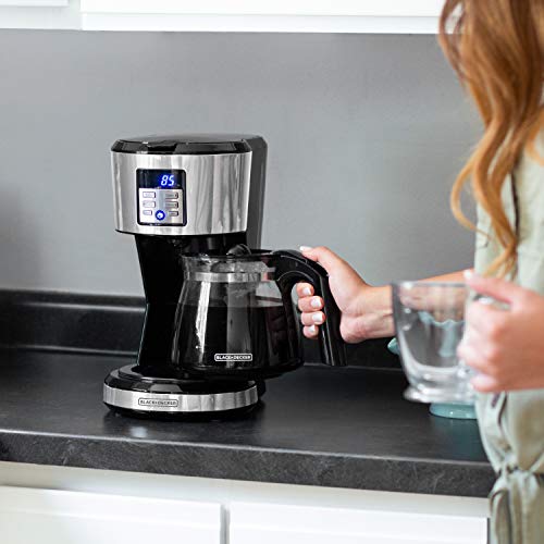 BLACK+DECKER 12-Cup Programmable Coffee Maker, Stainless - My Kitchen Products