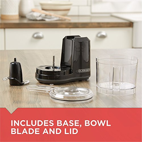 BLACK+DECKER 1.5-Cup Electric Food Chopper, One Touch Pulse, 150W Motor, Stay-Sharp Blade, Dishwasher Safe - My Kitchen Products
