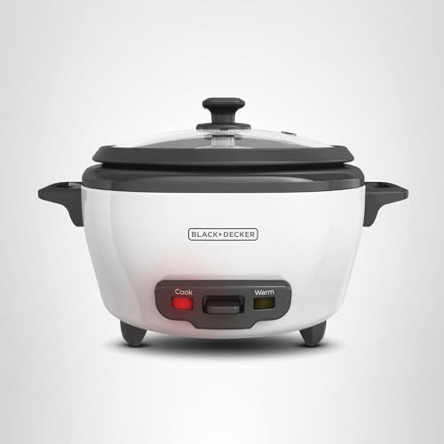 BLACK+DECKER 16-Cup Rice Cooker, RC516, 8-Cup Uncooked Rice, Steaming Basket, Removable Non-Stick Bowl, One Touch - My Kitchen Products
