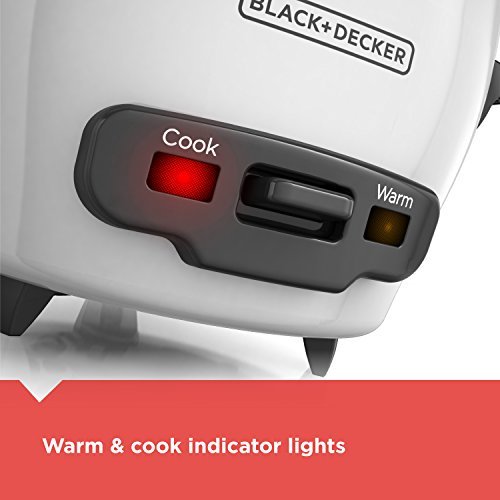 BLACK+DECKER 16-Cup Rice Cooker, RC516, 8-Cup Uncooked Rice, Steaming Basket, Removable Non-Stick Bowl, One Touch - My Kitchen Products
