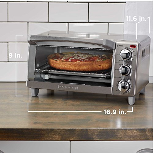 BLACK+DECKER 4-Slice Toaster Oven with Natural Convection, Stainless Steel, TO1760SS (TO1760SST-1) - My Kitchen Products
