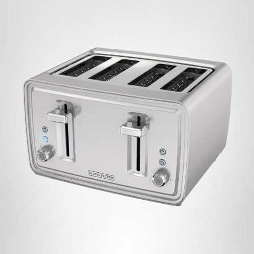 BLACK+DECKER 4-Slice Toaster, Stainless Steel, TR4900SSD - My Kitchen Products