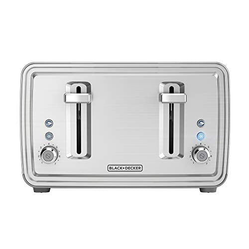 BLACK+DECKER 4-Slice Toaster, Stainless Steel, TR4900SSD - My Kitchen Products