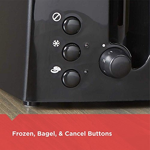 BLACK+DECKER 4-Slice Toaster, TR1410BD, Extra-Wide, 7 Shade Settings, Crumb Trays, Gloss Black - My Kitchen Products