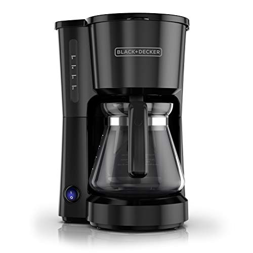 BLACK+DECKER 5-Cup Coffee Maker with On/Off Switch, Sneak-A-Cup Feature, and Easy-View Water Window, Black - My Kitchen Products