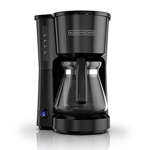 BLACK+DECKER 5-Cup Coffee Maker with On/Off Switch, Sneak-A-Cup Feature, and Easy-View Water Window, Black - My Kitchen Products