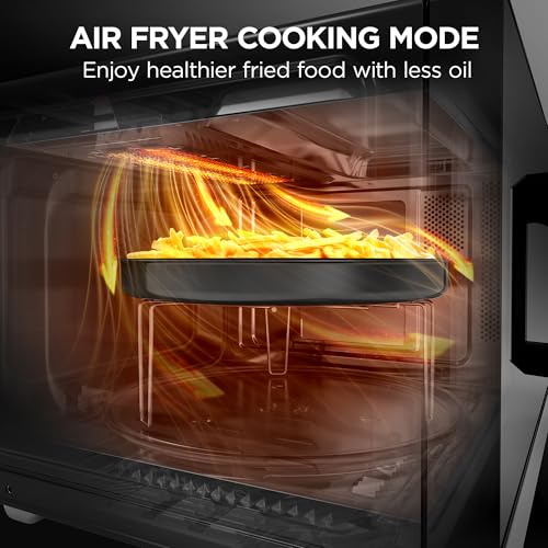 BLACK+DECKER 5-in-1 Microwave Oven with Air Fry, Combi, Bake, Roast, and Convection Cooking, 0.9 cu. ft. Countertop Microwave, Stainless Steel, 900 Watts, Child-Lock, ES9P032NA - My Kitchen Products