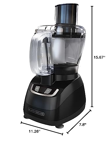 BLACK+DECKER 8-Cup Food Processor, Black, FP1600B - My Kitchen Products