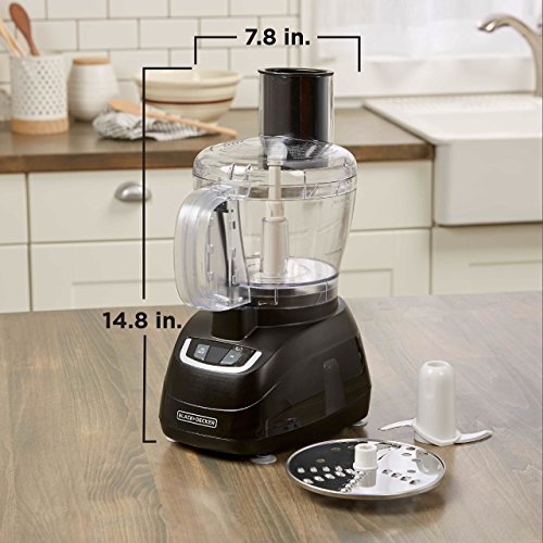 BLACK+DECKER 8-Cup Food Processor, Black, FP1600B - My Kitchen Products