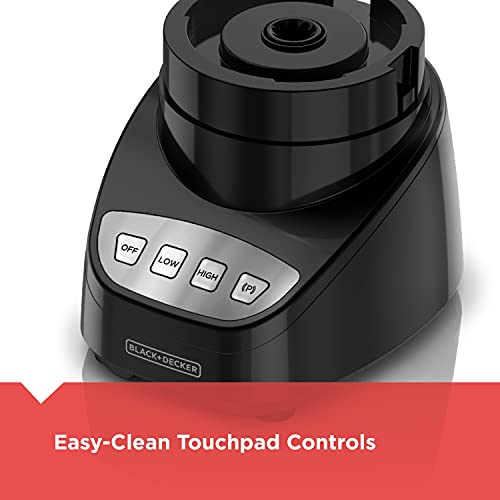BLACK+DECKER 8-Cup Food Processor, Easy Assembly, Stainless Steel S-Blade, Shred, Slice, Chop, Puree, 450W Motor - My Kitchen Products