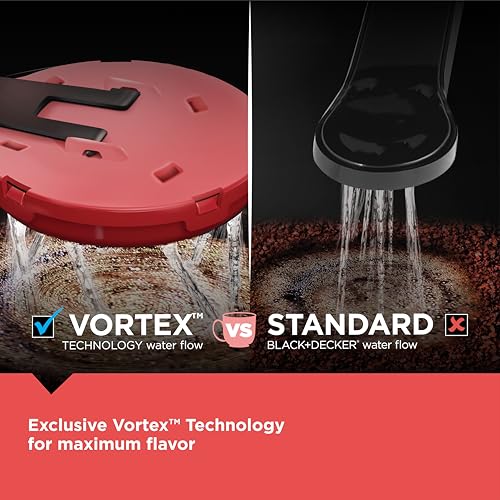 BLACK+DECKER CAFÉCRAFT 12-Cup Coffee Maker, One-Switch Drip Coffeemaker with Vortex Showerhead Technology, Sneak-A-Cup, Keep Warm Function, Stainless Steel - My Kitchen Products