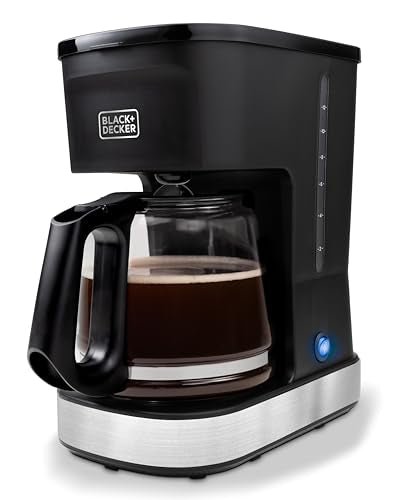 BLACK+DECKER CAFÉCRAFT 12-Cup Coffee Maker, One-Switch Drip Coffeemaker with Vortex Showerhead Technology, Sneak-A-Cup, Keep Warm Function, Stainless Steel - My Kitchen Products