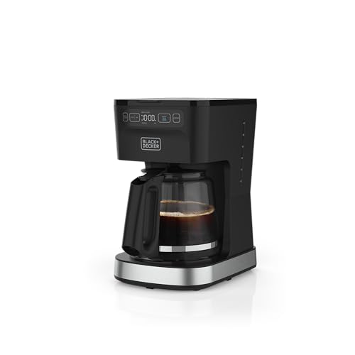 BLACK+DECKER CAFÉCRAFT 12-Cup Programmable Coffee Maker, Stainless Steel Drip Coffeemaker with Vortex Showerhead, Strength Selector, Sneak-A-Cup, Keep Warm - My Kitchen Products