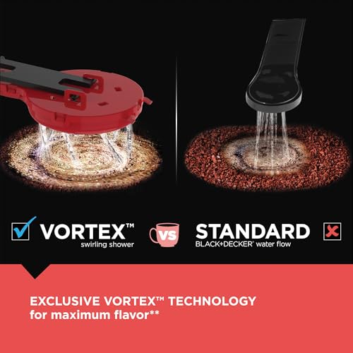 BLACK+DECKER CAFÉCRAFT 12-Cup Programmable Coffee Maker, Stainless Steel Drip Coffeemaker with Vortex Showerhead, Strength Selector, Sneak-A-Cup, Keep Warm - My Kitchen Products