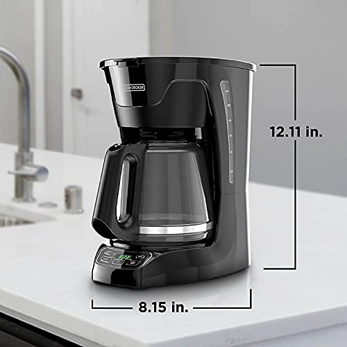 BLACK+DECKER CM1110B Programable 12-Cup Coffee Maker, Easy Pour, Non-Drip Carafe with Removable Filter Basket, Black - My Kitchen Products