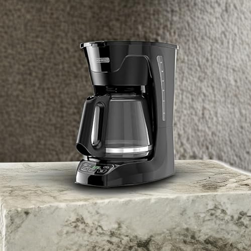 BLACK+DECKER CM1110B Programable 12-Cup Coffee Maker, Easy Pour, Non-Drip Carafe with Removable Filter Basket, Black - My Kitchen Products