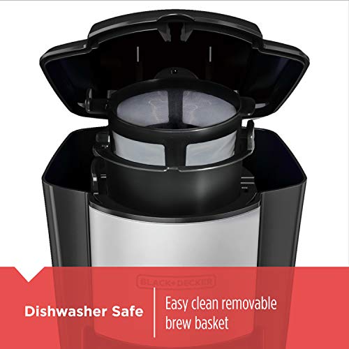 BLACK+DECKER CM618C Single Serve Coffee Maker, Black - My Kitchen Products