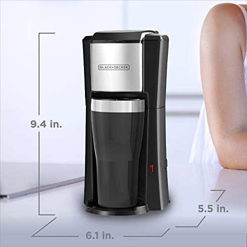 BLACK+DECKER CM618C Single Serve Coffee Maker, Black - My Kitchen Products