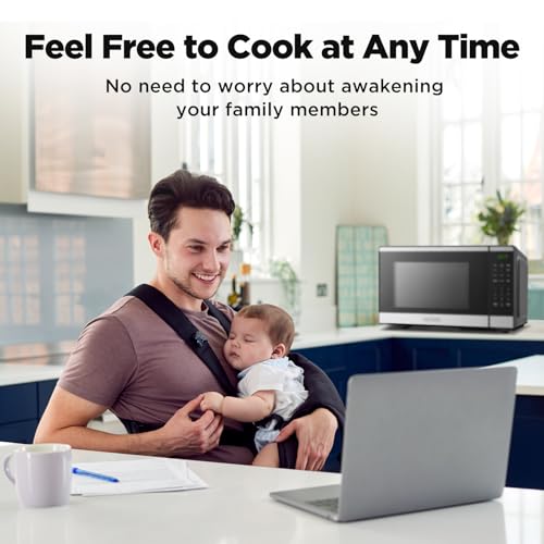 BLACK+DECKER Countertop Microwave Oven 0.9 Cu Ft, 6 Auto Menus, Child Lock, Memory Function, 10 Power Levels, Easy One-Touch Start, Digital Panel, 900W - My Kitchen Products