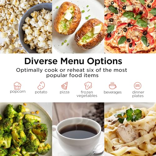BLACK+DECKER Countertop Microwave Oven 0.9 Cu Ft, 6 Auto Menus, Child Lock, Memory Function, 10 Power Levels, Easy One-Touch Start, Digital Panel, 900W - My Kitchen Products