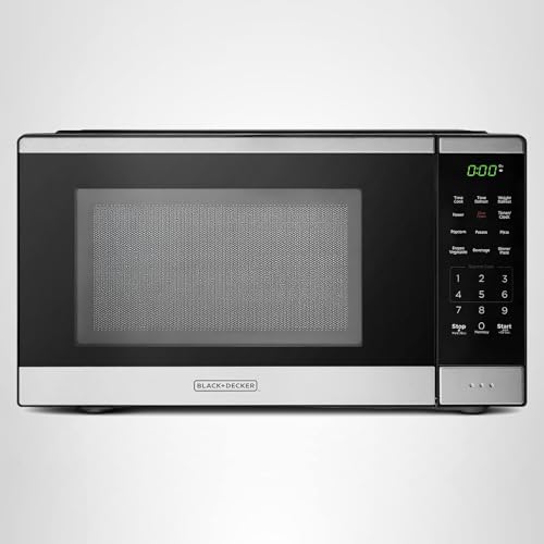 BLACK+DECKER Countertop Microwave Oven 0.9 Cu Ft, 6 Auto Menus, Child Lock, Memory Function, 10 Power Levels, Easy One-Touch Start, Digital Panel, 900W - My Kitchen Products