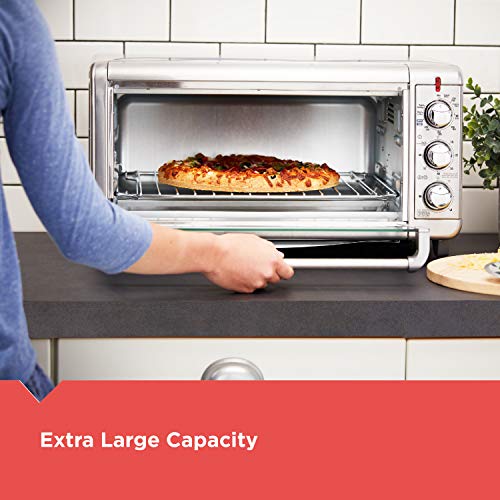 BLACK+DECKER Crisp 'N Bake Air Fry Countertop Convection Toaster Oven, XL Capacity, 8-Slice, 5-in-1, Fits 9” x 13” pan,12” Pizza, 60-Min Timer, Bake, Broil, Air Fry, Toast, Keep Warm, Stainless Steel - My Kitchen Products