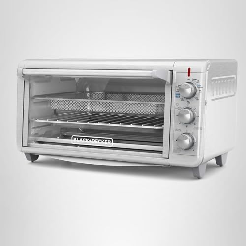 BLACK+DECKER Crisp 'N Bake Air Fry Countertop Convection Toaster Oven, XL Capacity, 8-Slice, 5-in-1, Fits 9” x 13” pan,12” Pizza, 60-Min Timer, Bake, Broil, Air Fry, Toast, Keep Warm, Stainless Steel - My Kitchen Products