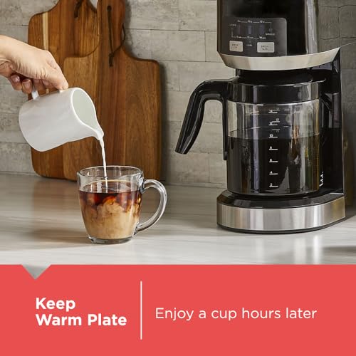 Black+Decker Dual Brew 14-Cup Carafe Single Serve Coffee Maker with Auto-Clean Function, Compact Design, K-Cup & Reusable Ground Filter Compatible with 70 oz. Water Reservoir & Fast Brew Technology - My Kitchen Products