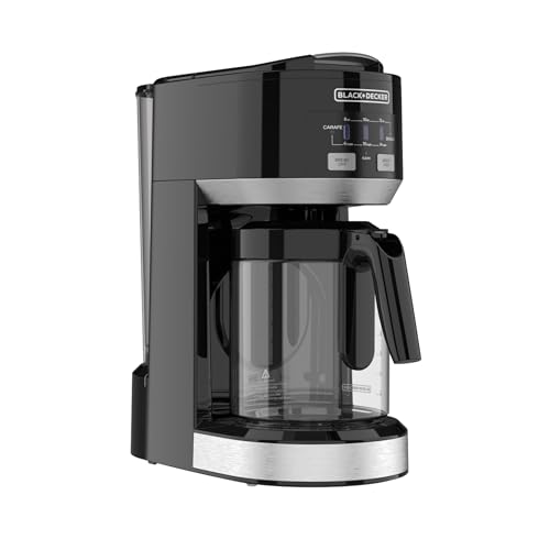 Black+Decker Dual Brew 14-Cup Carafe Single Serve Coffee Maker with Auto-Clean Function, Compact Design, K-Cup & Reusable Ground Filter Compatible with 70 oz. Water Reservoir & Fast Brew Technology - My Kitchen Products